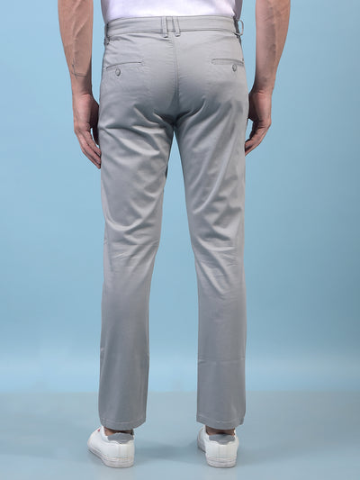 Men's Grey Printed Trousers-Men Trousers-Crimsoune Club