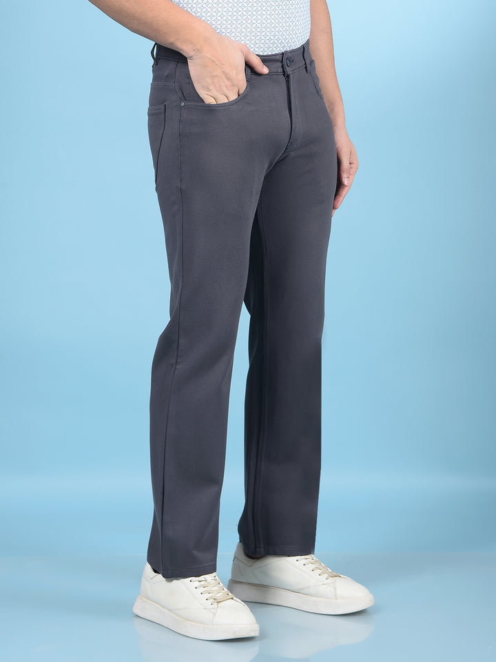 Grey Trousers-Men Trousers-Crimsoune Club