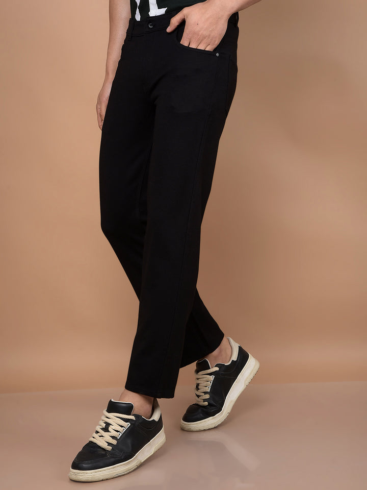 Black Trousers-Men Trousers-Crimsoune Club