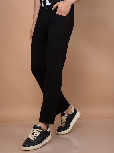 Black Trousers-Men Trousers-Crimsoune Club