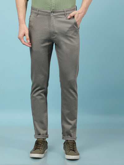 Grey Printed Trousers-Men Trousers-Crimsoune Club