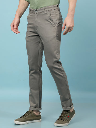 Grey Printed Trousers-Men Trousers-Crimsoune Club