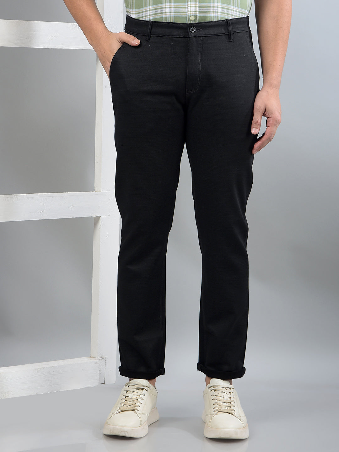 Black Trousers-Men Trousers-Crimsoune Club