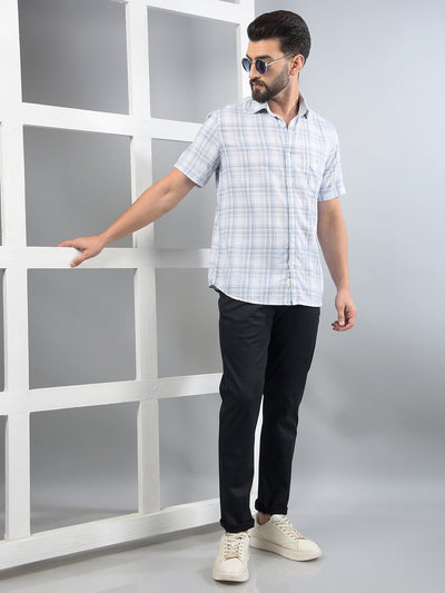 Black Printed Trousers-Men Trousers-Crimsoune Club