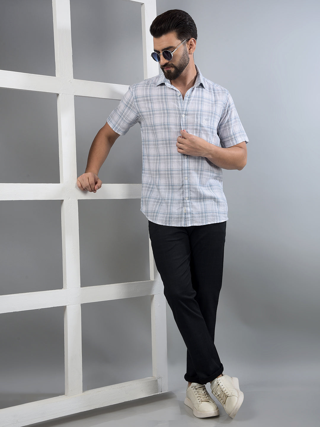 Black Printed Trousers-Men Trousers-Crimsoune Club