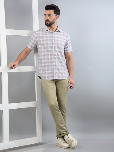 Khaki Trousers-Men Trousers-Crimsoune Club