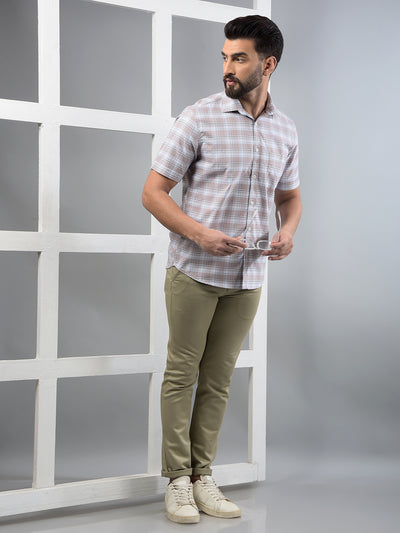 Khaki Trousers-Men Trousers-Crimsoune Club