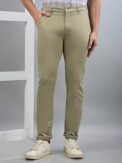 Khaki Trousers-Men Trousers-Crimsoune Club