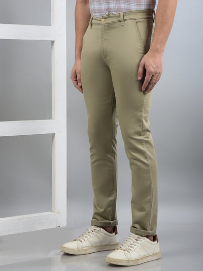 Khaki Trousers-Men Trousers-Crimsoune Club