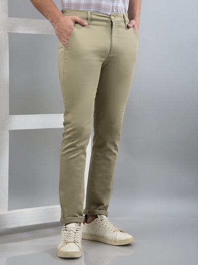 Khaki Trousers-Men Trousers-Crimsoune Club