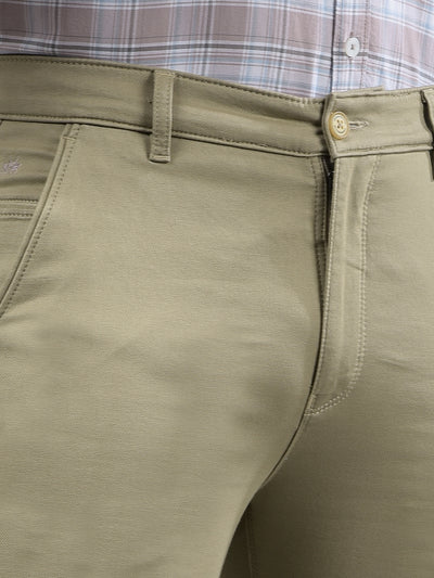 Khaki Trousers-Men Trousers-Crimsoune Club