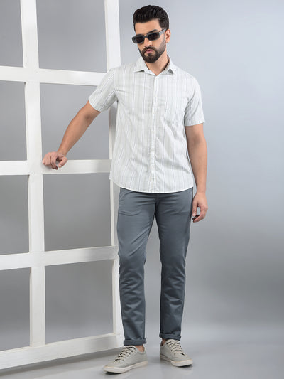 Grey Trousers-Men Trousers-Crimsoune Club