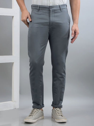 Grey Trousers-Men Trousers-Crimsoune Club