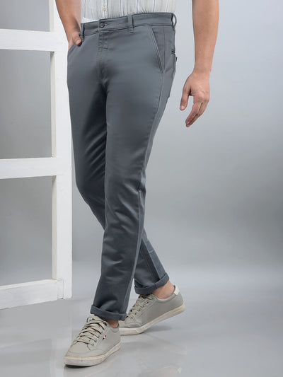 Grey Trousers-Men Trousers-Crimsoune Club
