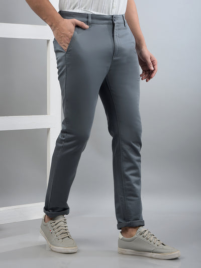 Grey Trousers-Men Trousers-Crimsoune Club