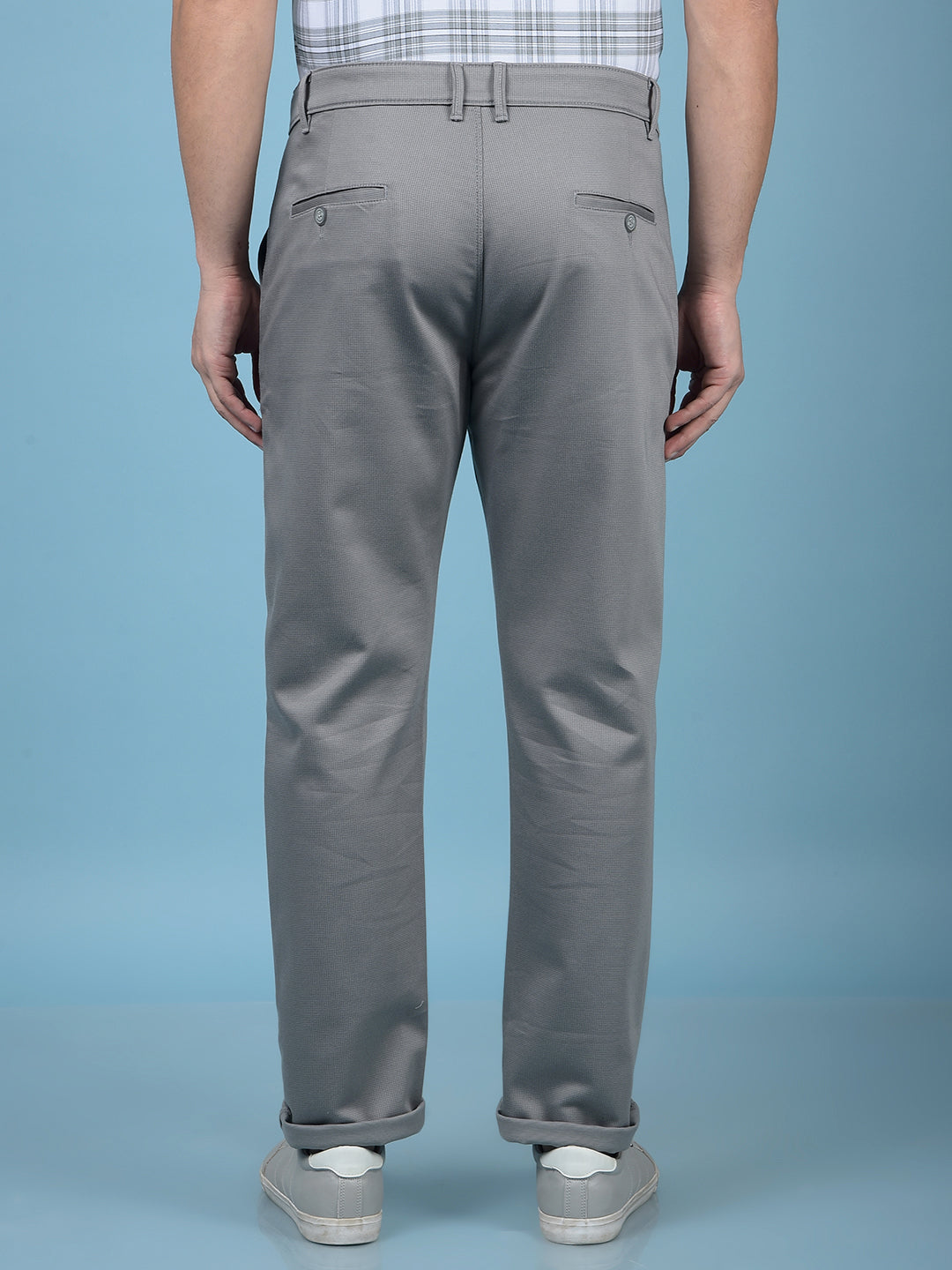 Grey Printed Trousers-Men Trousers-Crimsoune Club
