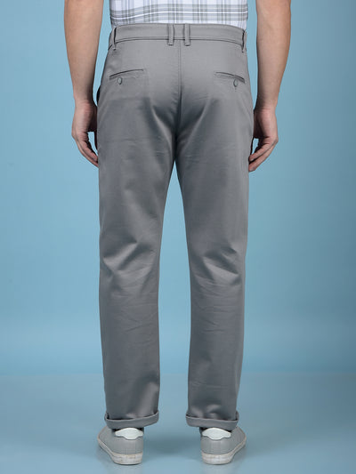 Grey Printed Trousers-Men Trousers-Crimsoune Club