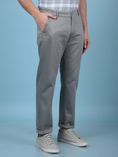 Grey Printed Trousers-Men Trousers-Crimsoune Club