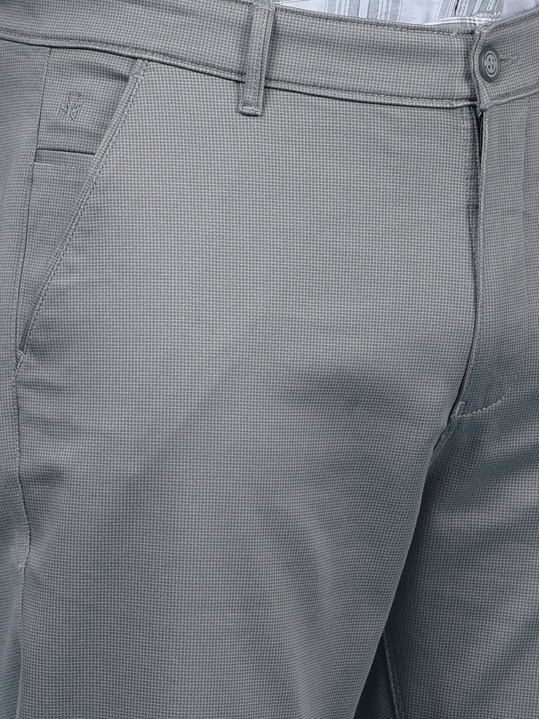 Grey Printed Trousers-Men Trousers-Crimsoune Club