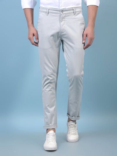 Men's Grey Trousers-Men Trousers-Crimsoune Club