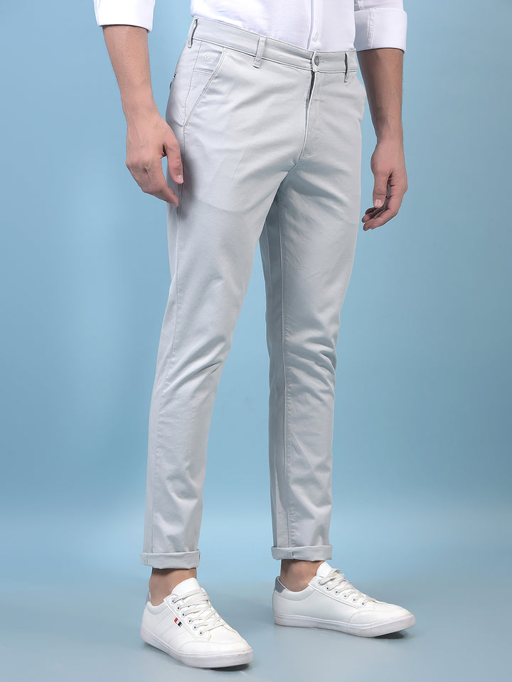Men's Grey Trousers-Men Trousers-Crimsoune Club