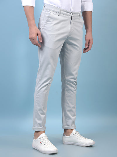 Men's Grey Trousers-Men Trousers-Crimsoune Club
