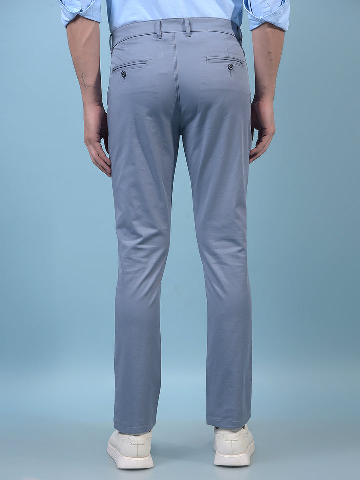 Men's Blue Trousers-Men Trousers-Crimsoune Club