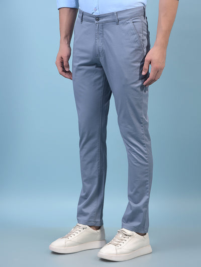 Men's Blue Trousers-Men Trousers-Crimsoune Club
