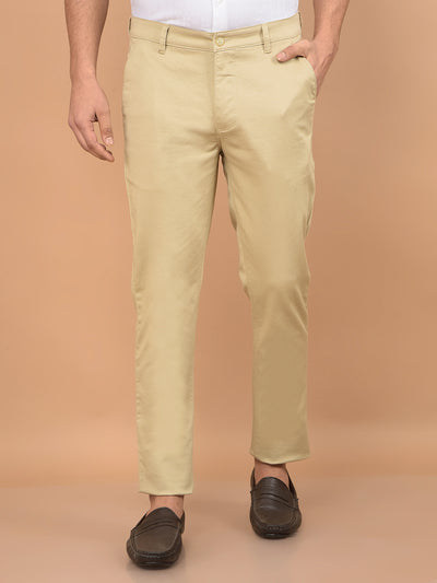 Beige Trousers-Men Trousers-Crimsoune Club