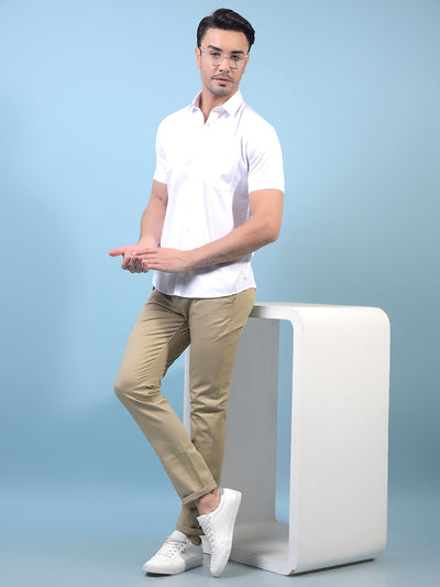 Men's Khaki Trousers-Men Trousers-Crimsoune Club
