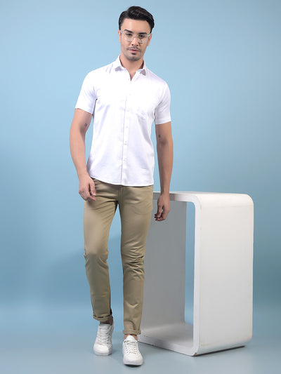 Men's Khaki Trousers-Men Trousers-Crimsoune Club