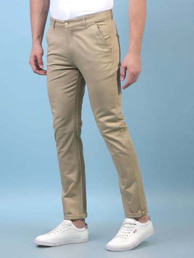 Men's Khaki Trousers-Men Trousers-Crimsoune Club