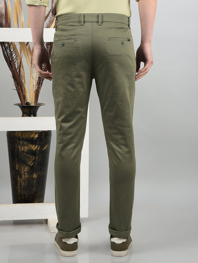 Olive Trousers-Men Trousers-Crimsoune Club