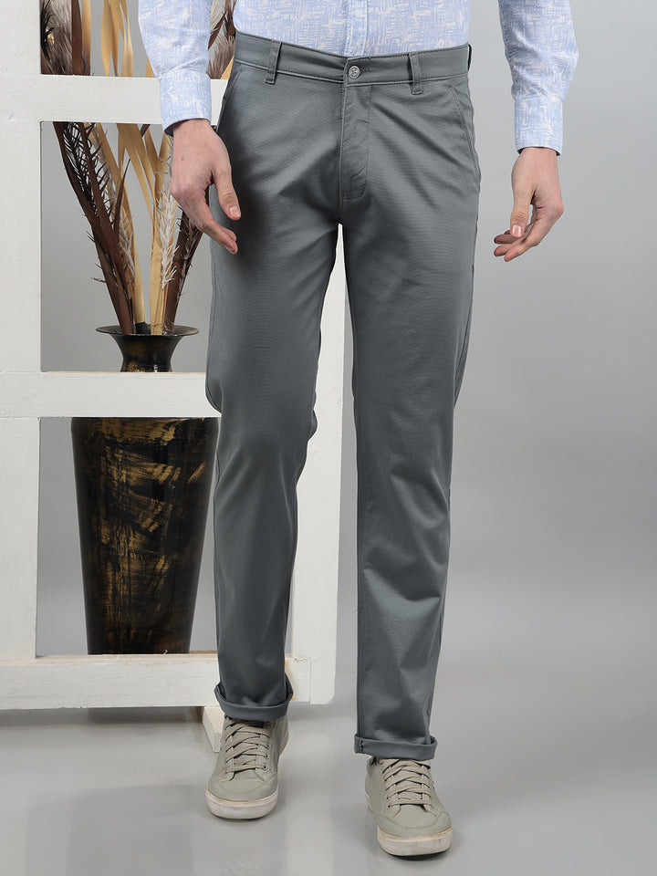 Blue Straight Trousers-Men Trousers-Crimsoune Club