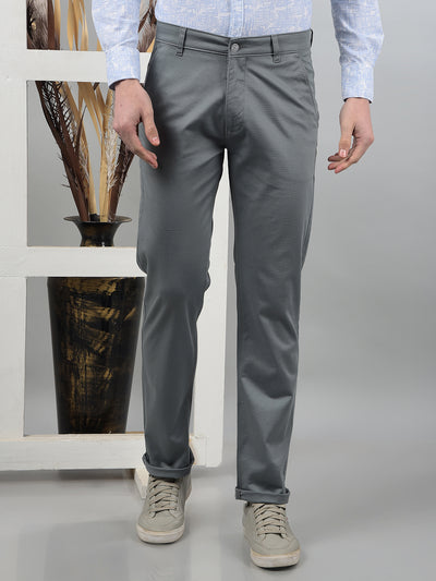 Blue Straight Trousers-Men Trousers-Crimsoune Club