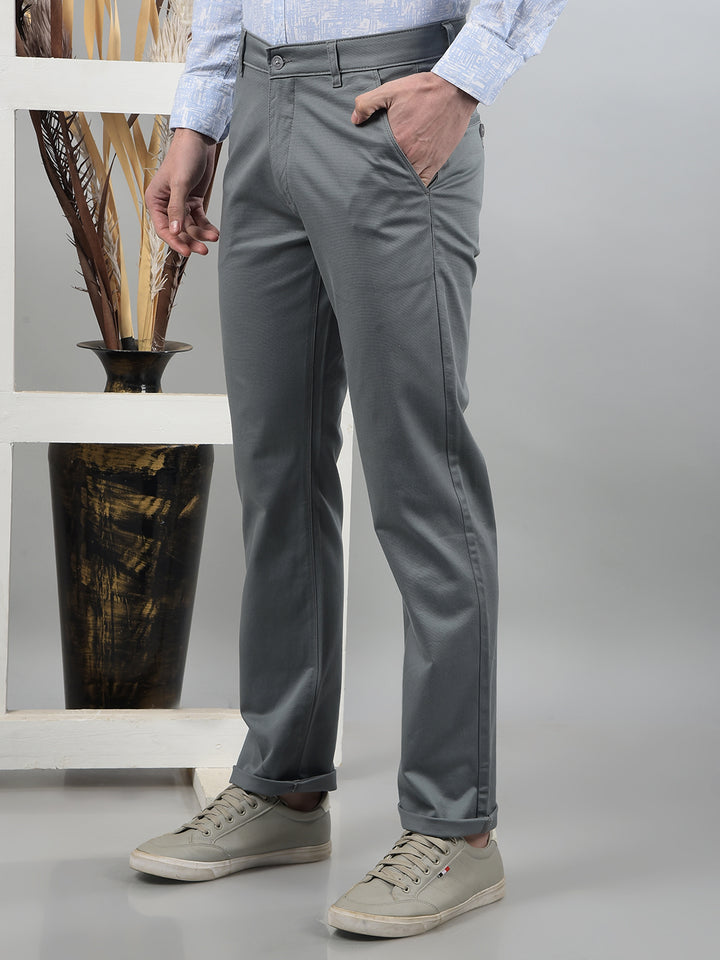 Blue Straight Trousers-Men Trousers-Crimsoune Club