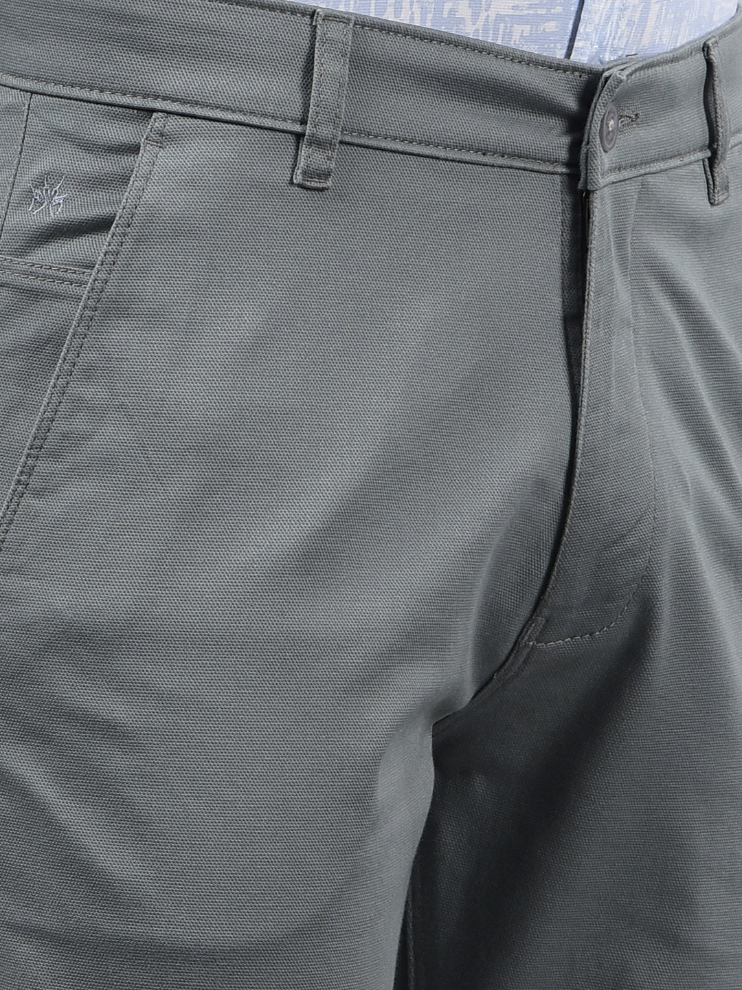 Blue Straight Trousers-Men Trousers-Crimsoune Club