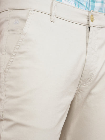 Beige Trousers-Men Trousers-Crimsoune Club