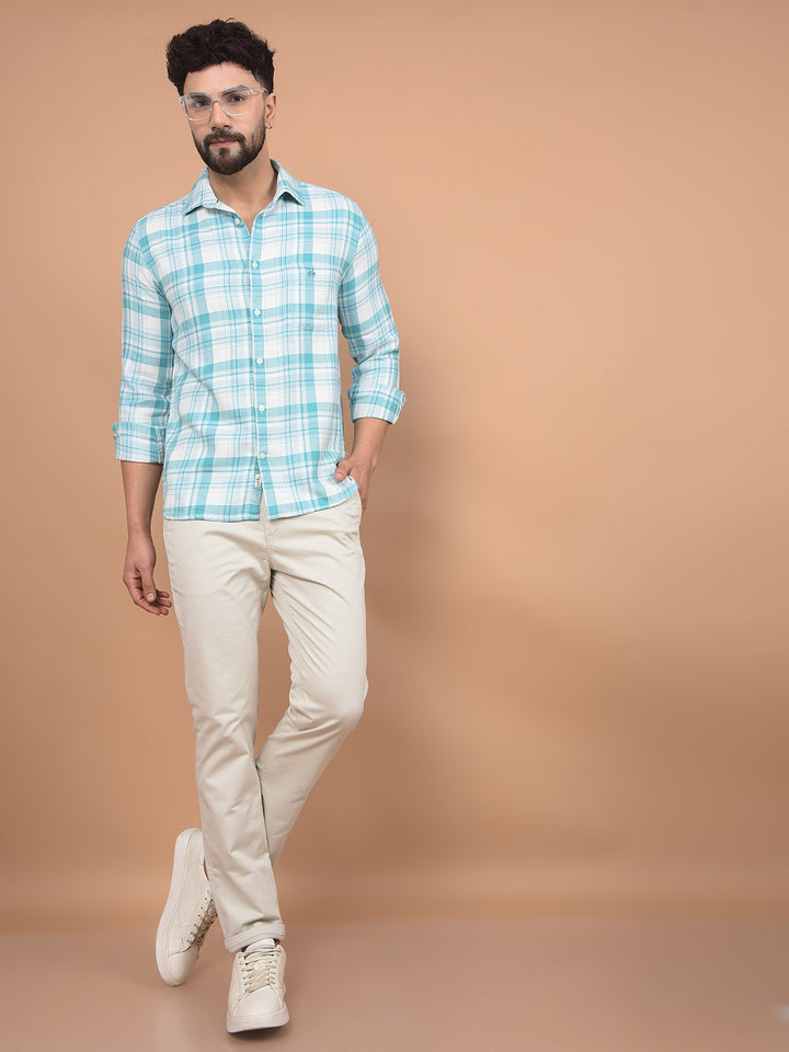 Beige Trousers-Men Trousers-Crimsoune Club