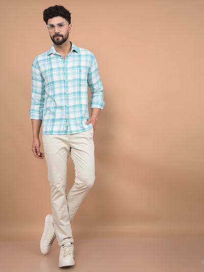 Beige Trousers-Men Trousers-Crimsoune Club