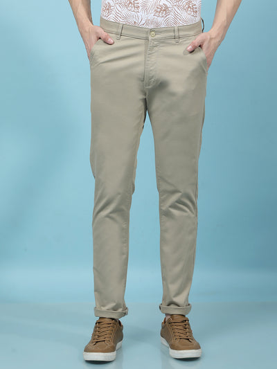 Khaki Trousers-Men Trousers-Crimsoune Club
