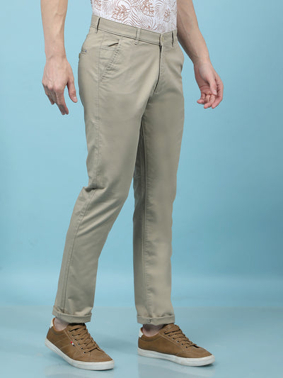 Khaki Trousers-Men Trousers-Crimsoune Club