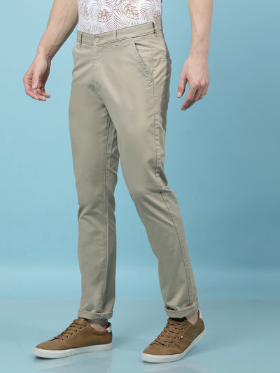 Khaki Trousers-Men Trousers-Crimsoune Club