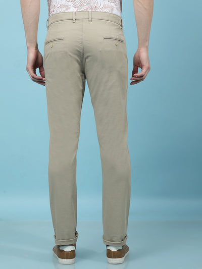 Khaki Trousers-Men Trousers-Crimsoune Club
