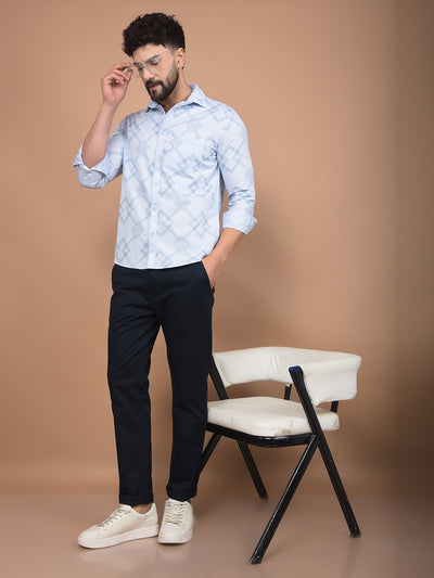 Navy Blue Trousers-Men Trousers-Crimsoune Club