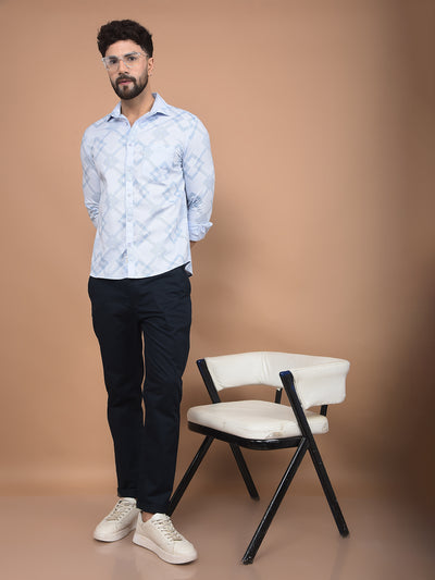 Navy Blue Trousers-Men Trousers-Crimsoune Club