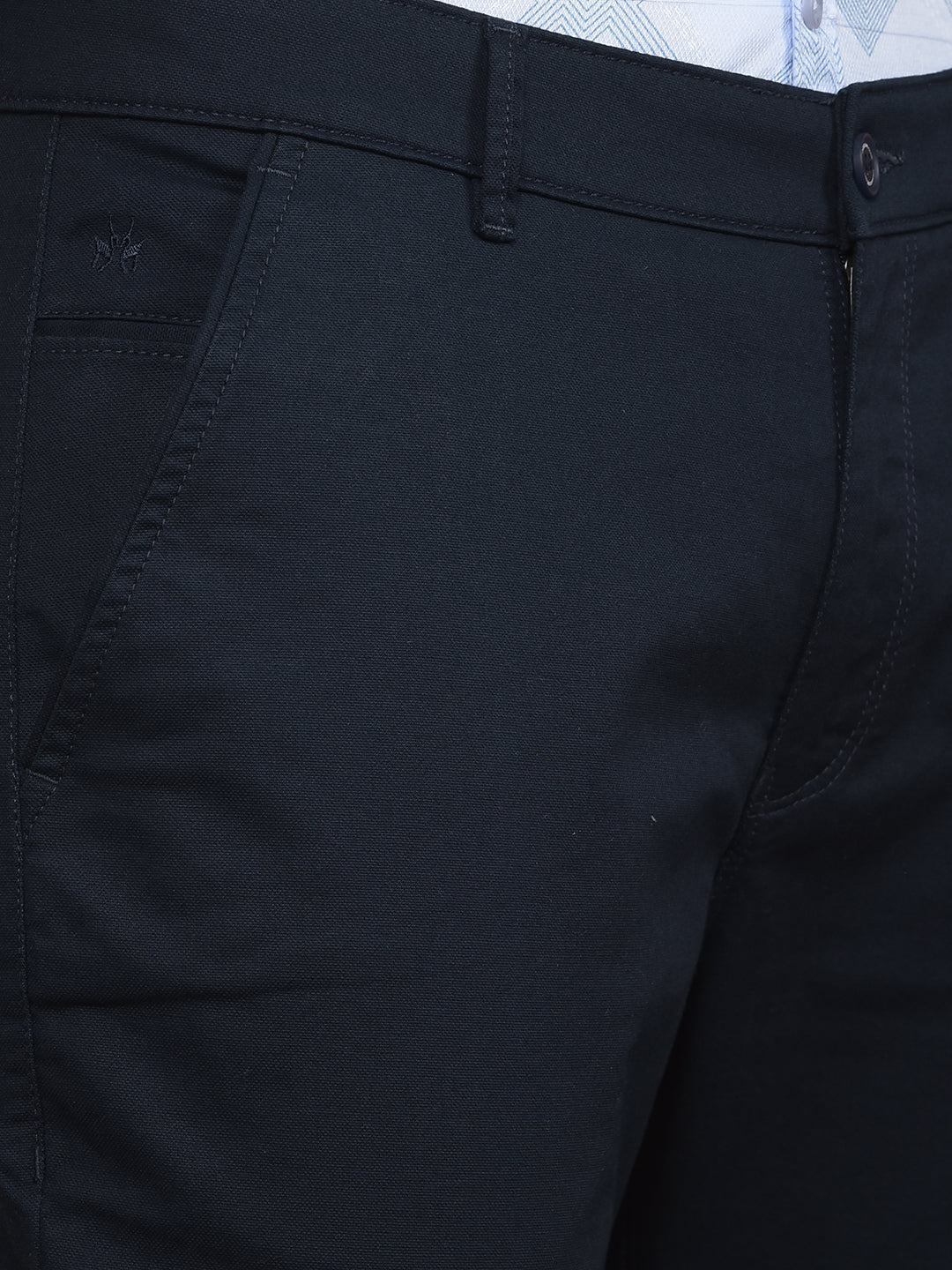 Navy Blue Trousers-Men Trousers-Crimsoune Club