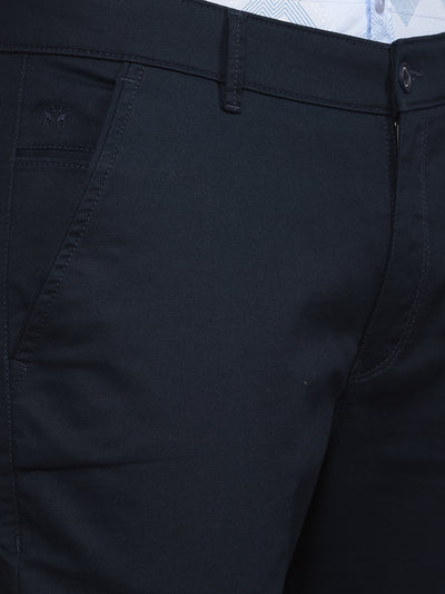 Navy Blue Trousers-Men Trousers-Crimsoune Club