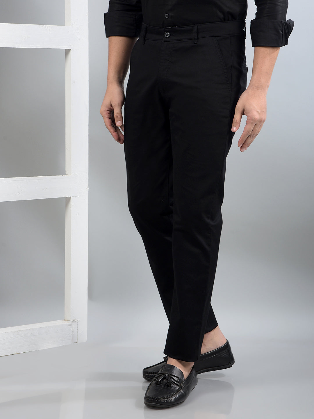 Black Trousers-Men Trousers-Crimsoune Club