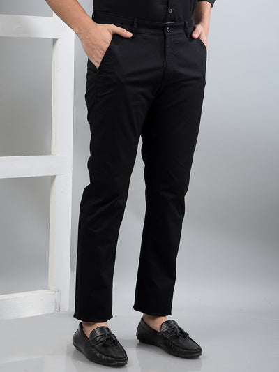 Black Trousers-Men Trousers-Crimsoune Club